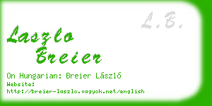 laszlo breier business card