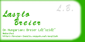 laszlo breier business card